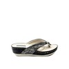 GC Shoes Dafni Embellished Two-Tone Comfort Slide Wedge Sandals - 2 of 4