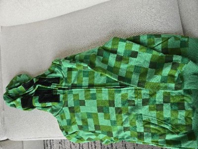 Kids Minecraft Creeper Costume Fleece Sweatshirt Green Target