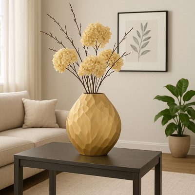 Ceramic Vase for Living Room Decor - Decorative Flower Vase for Home Decor, Bedroom Accent, or Office Display