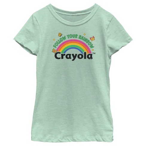 Girl's Crayola Follow Your Rainbow Logo T-Shirt - image 1 of 4