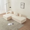 NicBex Upholstered Modular Sectional Sofa Modern L-Shaped Convertible Sectional Couch with 4 Pillows for Living Room,Apartment - 4 of 4