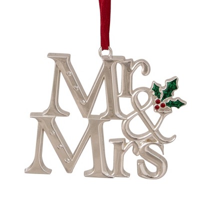 mr and mrs christmas ornament