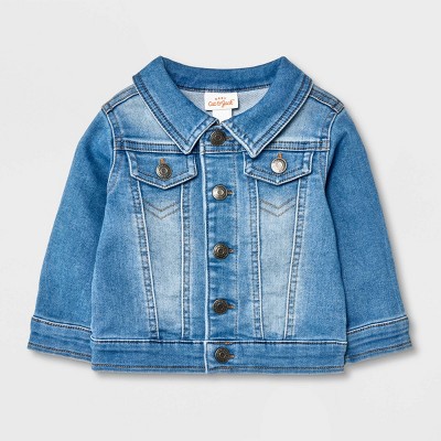 Baby Fall Layering Denim Jacket - Cat & Jack™ Light Wash : Target