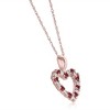 Pompeii3 1/2Ct Ruby & Diamond Heart Pendant in White, Yellow, or Rose Gold - 2 of 4
