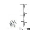 Steeltime Ladies stainless steel simulated diamond stud earrings - 3 of 4