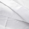 Sapphtopaz Lightweight Down Alternative Blanket with Satin Trim, 90"W x 90"L Microfiber Throw Blanket for Bed, Full/Queen Size Blanket - 2 of 4