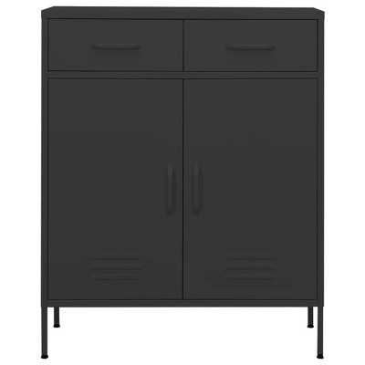vidaXL Storage Cabinet Anthracite Steel 31.5 x 13.8 x 40.0 in - Anthracite