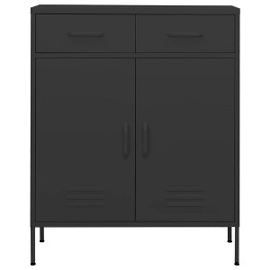 vidaXL Storage Cabinet Anthracite Steel 31.5 x 13.8 x 40.0 in - Anthracite - 1 of 4