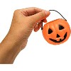 4E's Novelty Mini Pumpkin Buckets Bulk - 24 Halloween Pumpkin Treat Pail, 2.5" Cute Plastic Pumpkins Candy Bucket For Halloween Goodies & Decor - 4 of 4