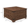 NicBex 31.5 Inch Square Coffee Table with Flip Top and Hidden Storage Space for Living Room,Bedroom - 3 of 4