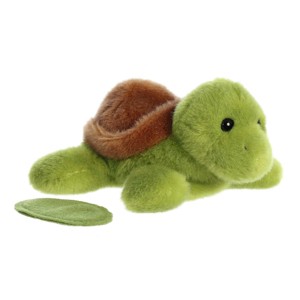 Aurora Small Tal Turtle Shoulderkins Adorable Stuffed Animal Green 6" - 1 of 4