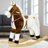 Mshliw Interactive Plush Rocking Horse with Realistic Sounds, Ride-On Toy with Saddle for Kids Ages 3-8, Boys & Girls Gift, Halloween gift - 3 of 4