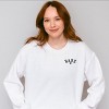 Simply Sage Market Embroidered Babe Heart Sweatshirt - 2 of 4