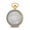 Black Bow Jewelry Charles Hubert 2 Tone Hunter Shield Case Skeleton Dial Pocket Watch - 2 of 4