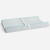 Bacati - Petals Quilted Muslin Changing Pad Cover Aqua - 4 of 4
