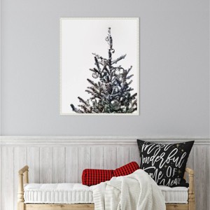 Amanti Art 23"x28" Disco Christmas Tree I by Victoria Barnes Framed Canvas Wall Art Print - 1 of 4