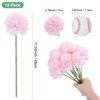 Unique Bargains Plastic Silk Durable Artificial Chrysanthemum Ball Flowers 11" - 3 of 4