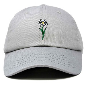Dalix Daisy Embroidered Cap Cotton Baseball Hat Botanical Flower Adjustable Womens - 1 of 4