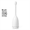 Toilet Brush with Stay-Open Canister - Lid Remains Open Until Brush is Replaced for Truly Hands-Free, Hygienic Cleaning - 2 of 4