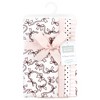 Hudson Baby Girls Cotton Poly Flannel Burp Cloths 8-Pack, One Size - 2 of 4