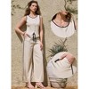 INSPIRE CHIC Women's Summer Dressy Casual Sleeveless Tank Tops Wide Leg Drawstring Pants Elegant 2 Piece Outfits - 2 of 4