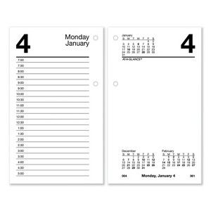 Desk Calendar Recycled Refill, 3.5 x 6, White Sheets, 12-Month (Jan to Dec): 2026 - 1 of 4
