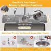 24'' Longer Kitchen Sink Faucet Mat - 7° Slope Self-Draining, Snap Lock Fit, Behind-Faucet Water Splash Guard - 2 of 4