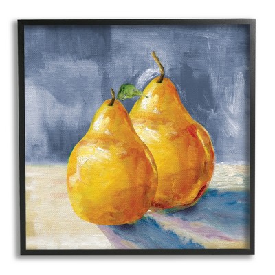Stupell Industries Classic Yellow Pears Framed Giclee Art