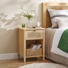 VASAGLE Boho Nightstand, Bedside Table with Drawer - 2 of 4