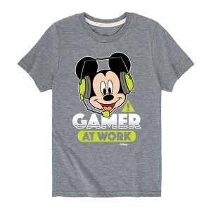 Boys' - Disney - Gamer At Work Short Sleeve Graphic T-Shirt - 1 of 4