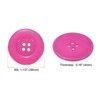 Unique Bargains Resin Round Flat 4-Hole DIY Craft Sewing Buttons 60L 1.5" 10 Pcs - 2 of 4