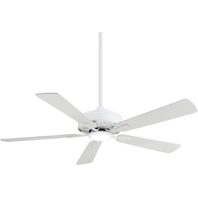 52" Minka Aire Modern Indoor Ceiling Fan with Dimmable LED Light Remote Control White for Living Room Kitchen Bedroom Family House