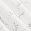 Collections Etc Sheer Floral Embroidered Rod Pocket Curtains - 4 of 4