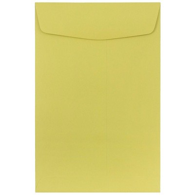 JAM Paper 6 x 9 Open End Catalog Envelopes Chartreuse Green 10/Pack 312815439C