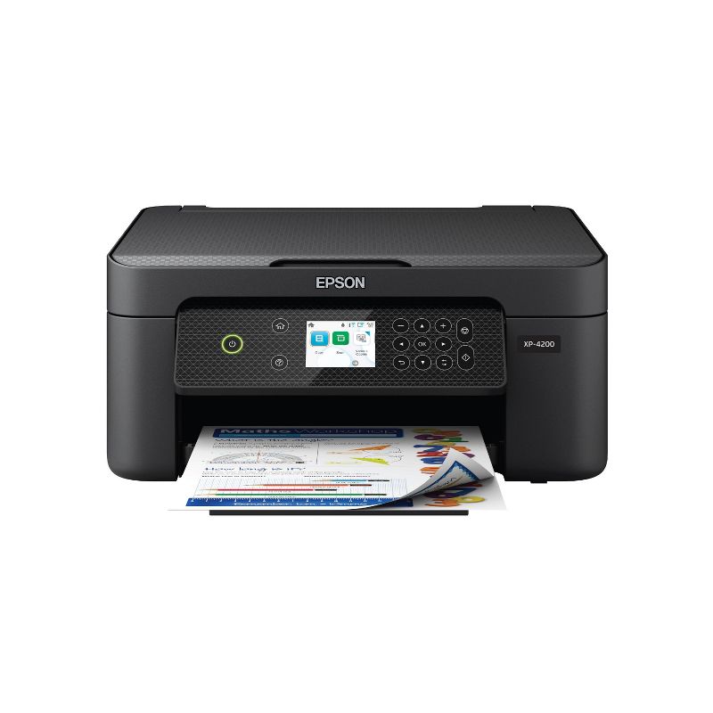 Epson Expression Home XP-4200 Wireless Color Inkjet All-in-One Printer, Copier, Scanner - Black, 1 of 8