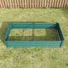 Lyngins 8x4x1ft Raised Garden Beds Outdoor, Galvanized Metal Planter, Open Bottom, Anti-Rust, Outdoor Planter Bed for Flowers,Vegetables, Herbs - 4 of 4