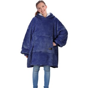 Catalonia Oversized Wearable Blanket Hoodie Sweatshirt for Kid Girl Boy,  Fleece Cozy Hooded Pullover for 7-16 yr Teen Youth Kid, Christmas Gift Idea - 1 of 4