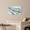 Art Remedy Mint Waves Blue Abstract Wall Art Framed - 2 of 4