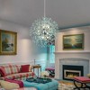 LLHZSY Modern Firework Sputnik Chandelier Crystal Pendant Lighting - 8/9/12 Lights - Gold/Chrome/Gold and Turquoise/Chrome and Turquoise - 2 of 4