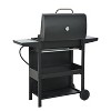 Okak Gas Grill with 4 Burners and 34,000 BTU, Outdoor Grill with Two Shelves, Lid, Wheels and Bottle Opener, Bbq Grill for Cooking, Black - 4 of 4