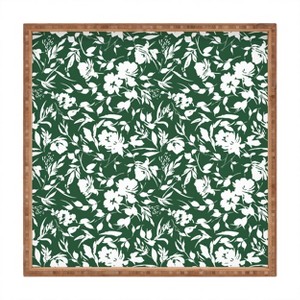 Marta Barragan Camarasa Monochrome wild garden Square Bamboo Tray - Deny Designs - 1 of 2