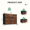 RISOKEYS Dresser for Bedroom with Fabric Drawers,TV Stand,Storage Cabinet,with Metal Frame and Wooden Top for Clothing, Closet,Guest Room, - 3 of 4
