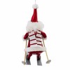 De Carlini Italian Ornaments 7.0 Inch Windy Whiskers Santa Christmas Tree Ornament , Christmas Decor Skier Skiing Mgd (1PC) - 3 of 4