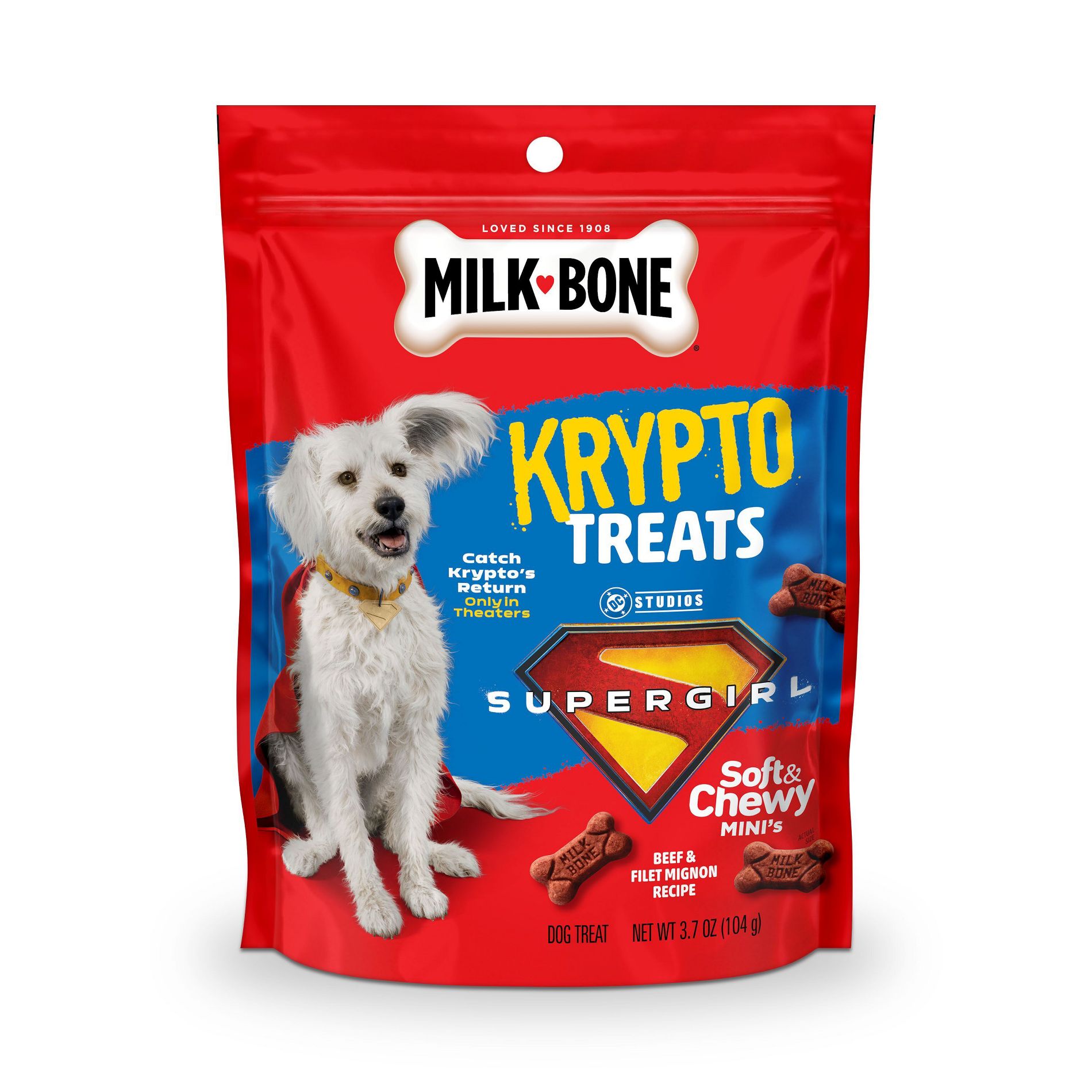 Milk-Bone Beef Krypto Dog Chewy Treats - 3.7oz