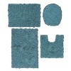 Bell Flower Collection Cotton Floral Pattern Tufted Bath Rug Set Pack of 4 - Home Weavers - 2 of 4