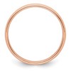 Black Bow Jewelry 4mm 14K Rose, White, or Yellow Gold Half Round Milgrain Standard Band - 2 of 4