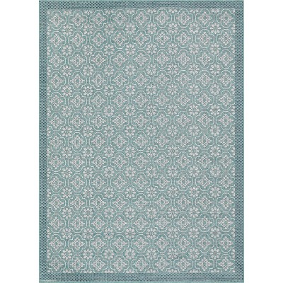 Well Woven Indoor OutdoorManola Floral Trellis Area Rug