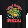 Women's - Teenage Mutant Ninja Turtles - Life Liberty Pursuit Of Pizza Oversized Graphic T-Shirt - 2 of 4