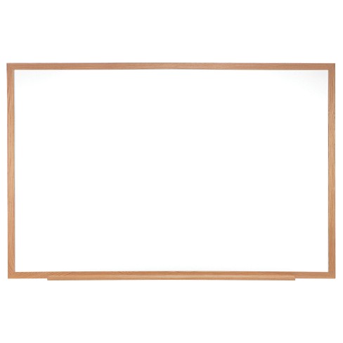 Ghent Non magnetic Whiteboard With Wood Frame 2 h X 3 w Target