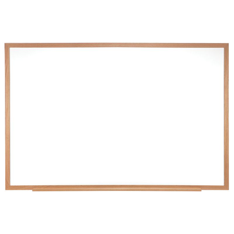 Ghent® Non-Magnetic Whiteboard with Wood Frame, 2'H x 3'W, 1 of 2